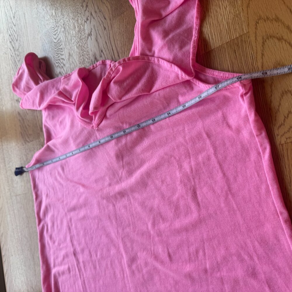 Lilly Pulitzer Alessa Ruffle Tank Top Pink Size Large - Picture 8 of 9